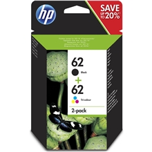 HP 62 Black / Tri Color - N9J71AE