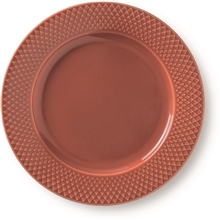 Lyngby Rhombe Lautanen Terracotta 23 cm